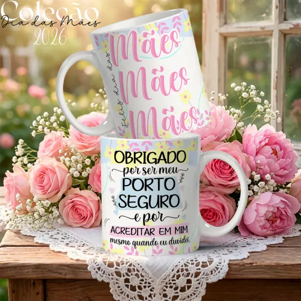 Caneca Obrigado por Ser Meu Porto Seguro