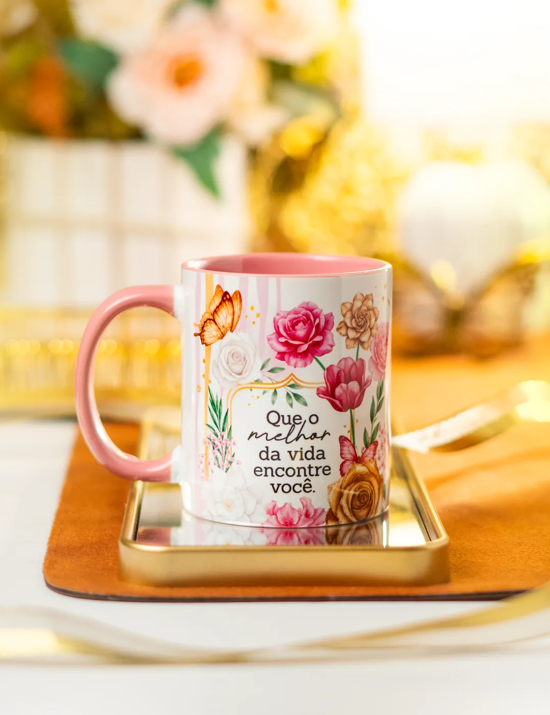 Caneca Que o Melhor da Vida Encontre Você
