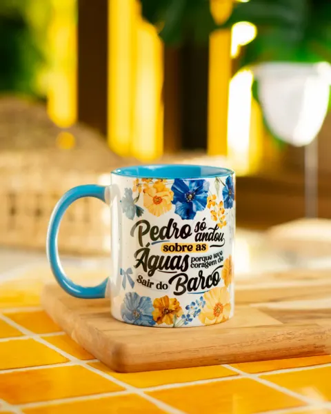 Caneca Pedro Andou Sobre as Águas