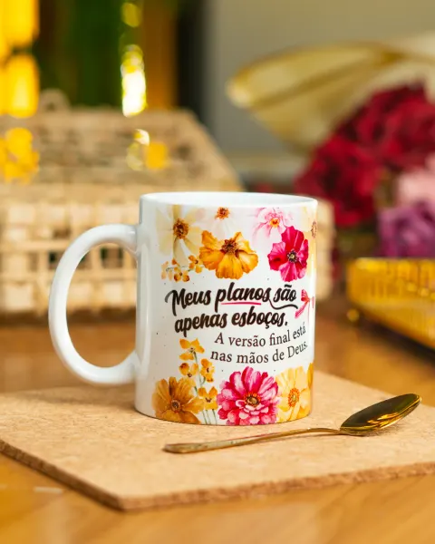 Caneca Meus Planos São Apenas Esboços