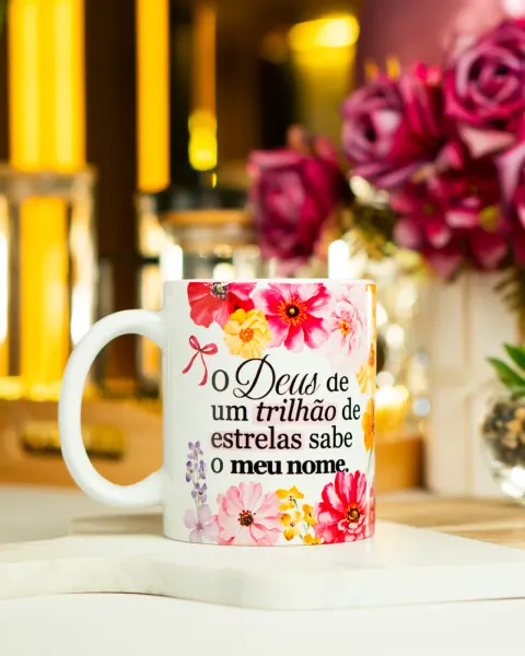 Caneca O Deus de um Trilhão de Estrelas